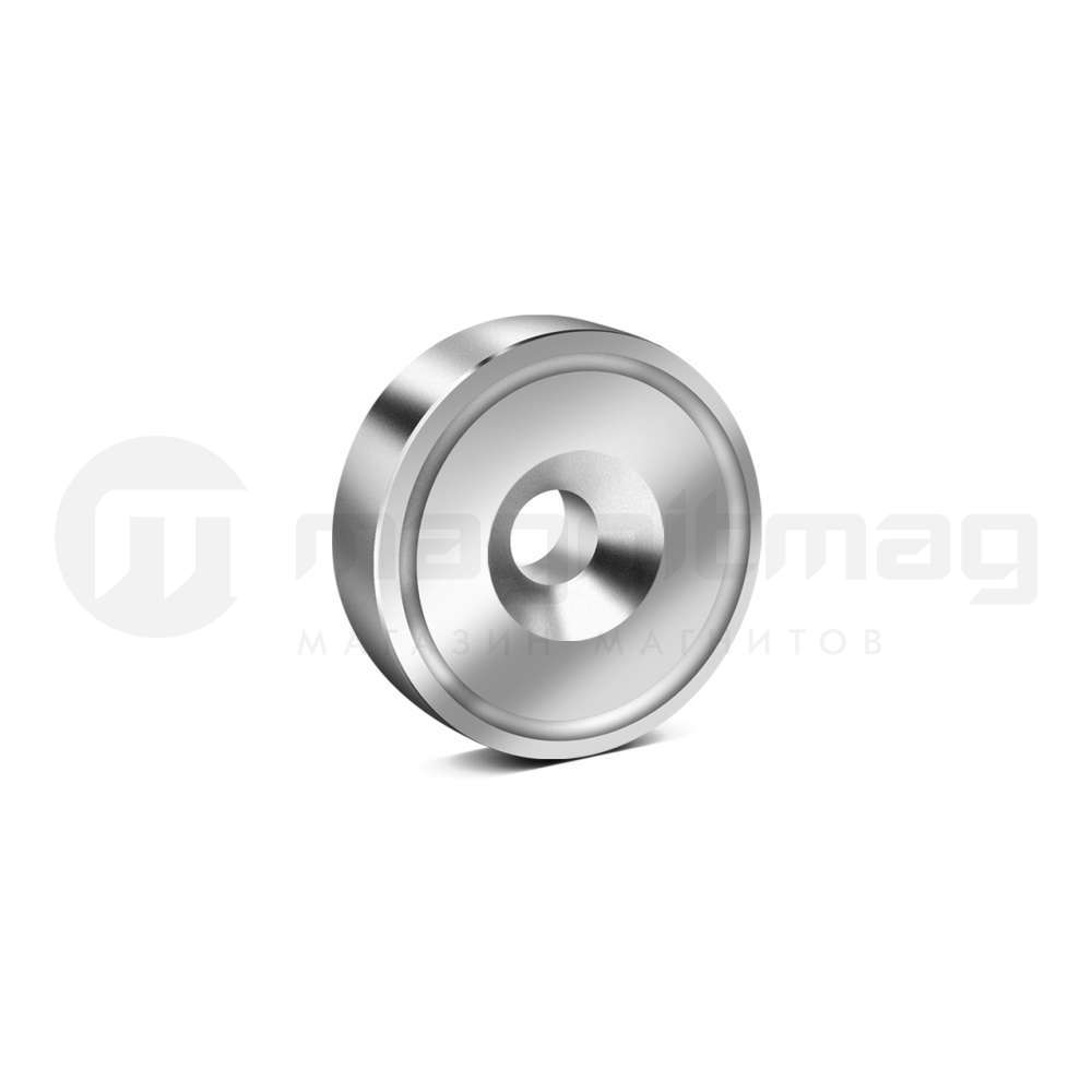 Неодимовый магнит с отверстием А16 (16х5 мм)
